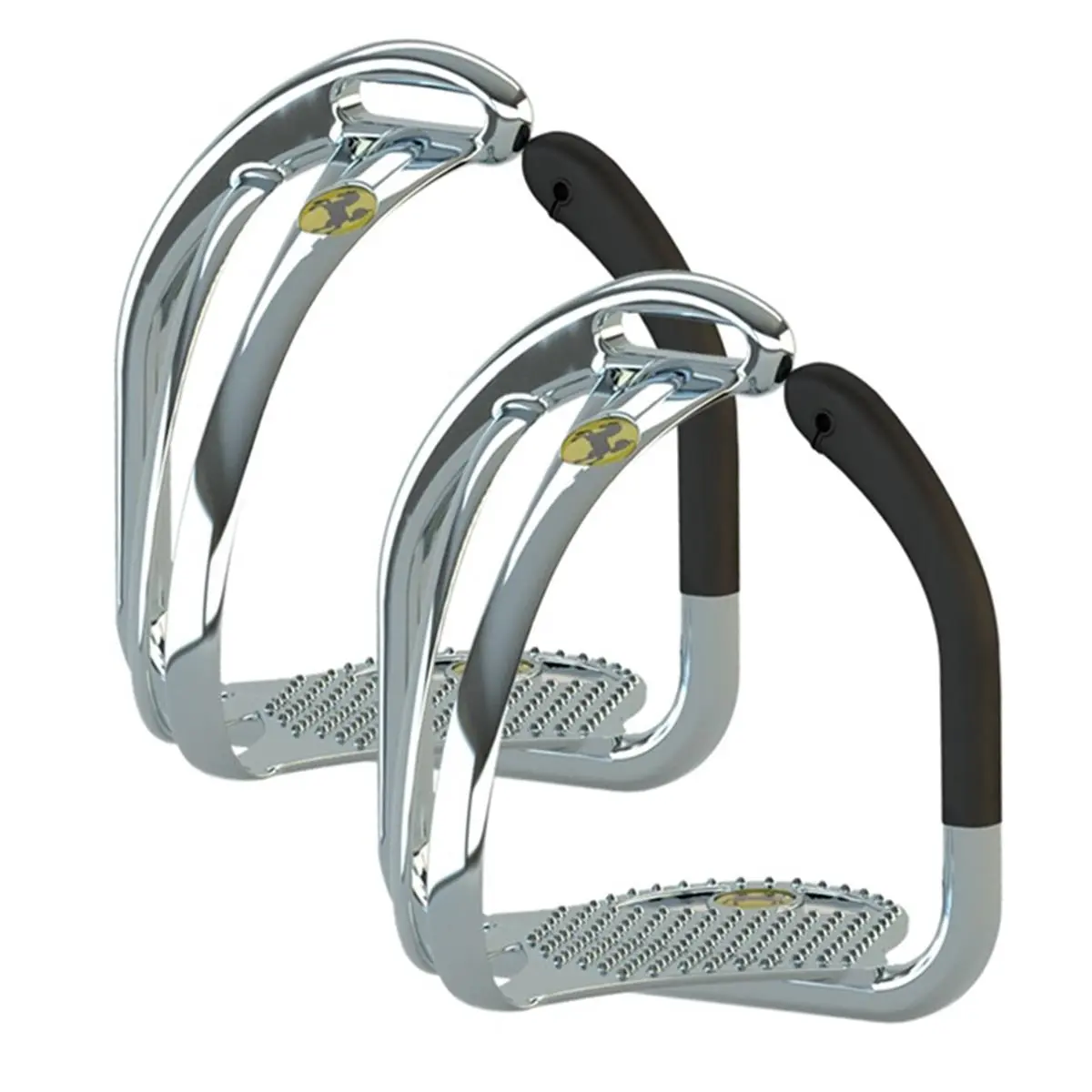 Space Technology Safety 3532-4-3-4 4-0.75 in. English Stirrups Irons, Foot Grip
