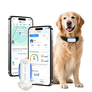 GPS Tracker for Dog, Waterproof Pet Tracker, Real-Time location, Wireless Fence, Safety Alert,  Al Health Assistant