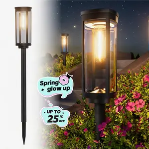 Elegant Solar Pathway Lights Modern Luxury |  Easy Installation,AutoOn/Off & Waterproof | For Garden, Yard & Driveway,solaroutdoor lights,Solar Floor Lamps OutdoorLights,Decorative,Rechargeable,solar lights,lights,light