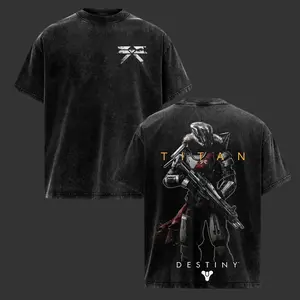 [Collection] Vintage 8 Design Destiny 2 Vintage Washed Tee, Oversized Cotton Unisex T-Shirt, Heavyweight Retro Gamer Streetwear Shirt, Sci Fi Guardian Inspired Apparel, Premium Gaming Fan Gift, Collectible Fantasy RPG Fashion, Soft Vintage Cotton Tee