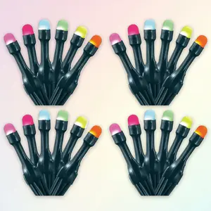 Home Herage Luminations Christmas Holiday Party Lights, Twinkly Smart App Control, 33-Foot String, Straight Wrapped Dome, 100 RGB LED Bulbs (4 Pack)