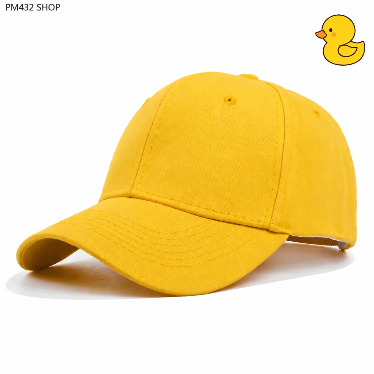Unisex Solid Color Cotton Baseball Cap - Korean-Style Structured Dad Hat, Minimalist Curved Brim, Sun-Protective for Casual Outdoor Activities