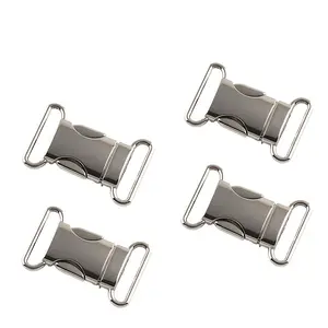 4pcs Quick Release Side Snap Buckle, DIY Handmade Bracelet and Backpack Accessories, Safety Fastener, Zinc Alloy Dog Collar Strap, Accessories for Bags