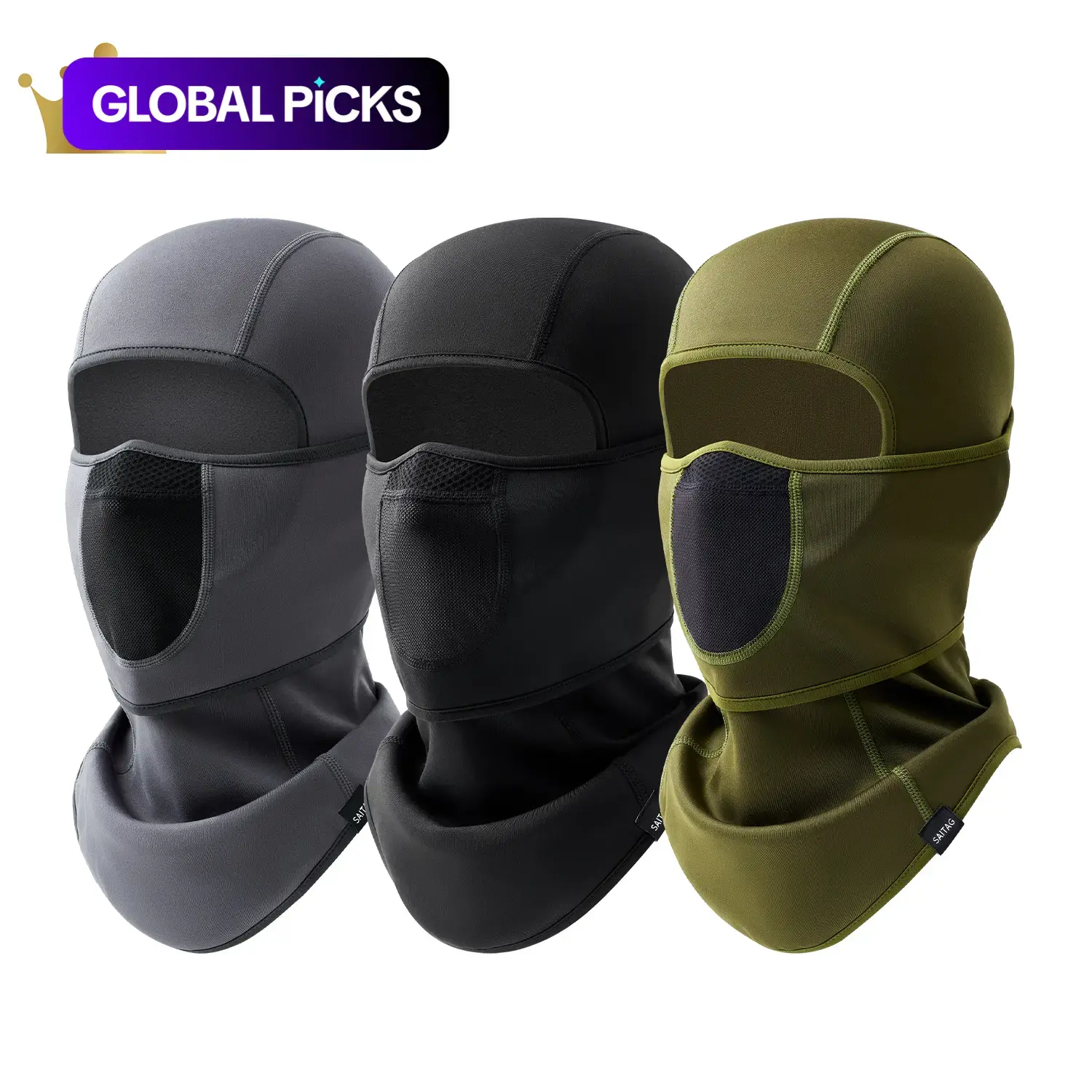 Balaclava Ski Mask, Face Cover Balaclava, Motorcycle Mask, Warm Full Face Protective Gear for Men, Ideal for Cold Weather Winter Outdoor Activities Like Skiing, Snowboarding, Motorcycling and Ice Fishing#GLOBAL PICKS