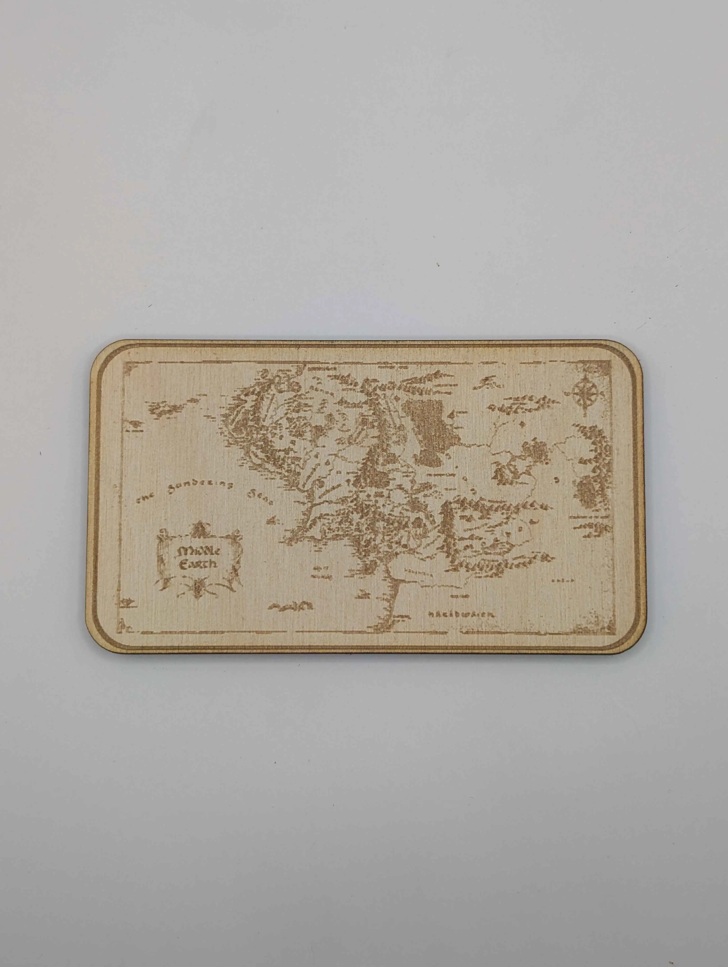 Middle Earth Wooden Fridge Magnet