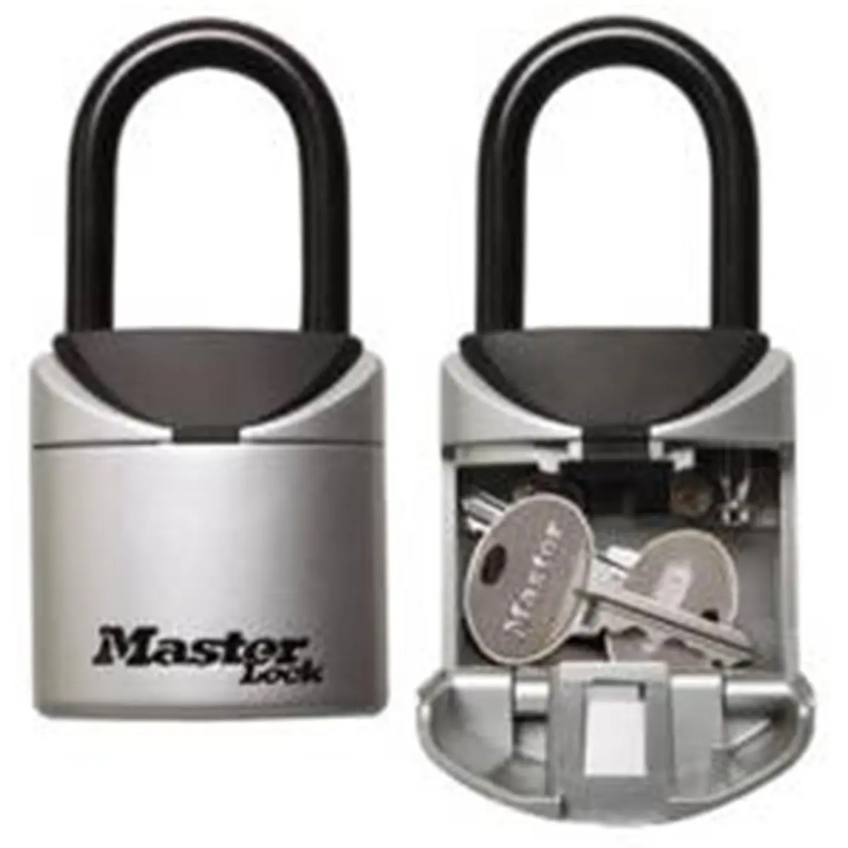 Master Lock 5406D Compact Metal Body Travel Key Safe, 2-3/4" Wide Portable Lock Box, 3-Digit Combination, Holds 1-2 Keys Held Inside for Secure Storage