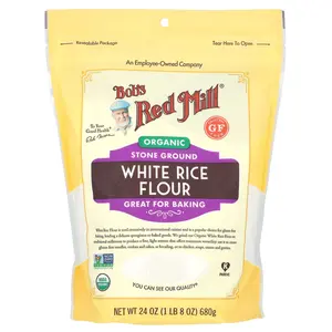 Bob's Red Mill Organic White Rice Flour, 24 oz (680 g)
