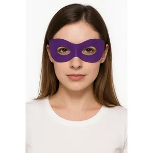 Purple Superhero Domino Mask - Costume Accessory
