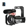 ORDRO AE20 4K Video Camera Camcorder with f/2.0 Lens, 3.0 Inch 270° Rotate IPS Touch Screen, Slow Motion, Time Lapse, Digital Zoom, IR Night Vision, Anti-Shake, Webcam Function, 32G SD Card, USB Charging for Vlogging