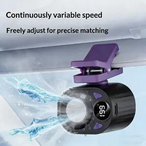 [Crazy Grab] 2026 model built-in car air conditioning fan with LED display - 360° rotation, adjustable speed, personal cooling fan, supports USB charging, equipped with wide-range cooling clips