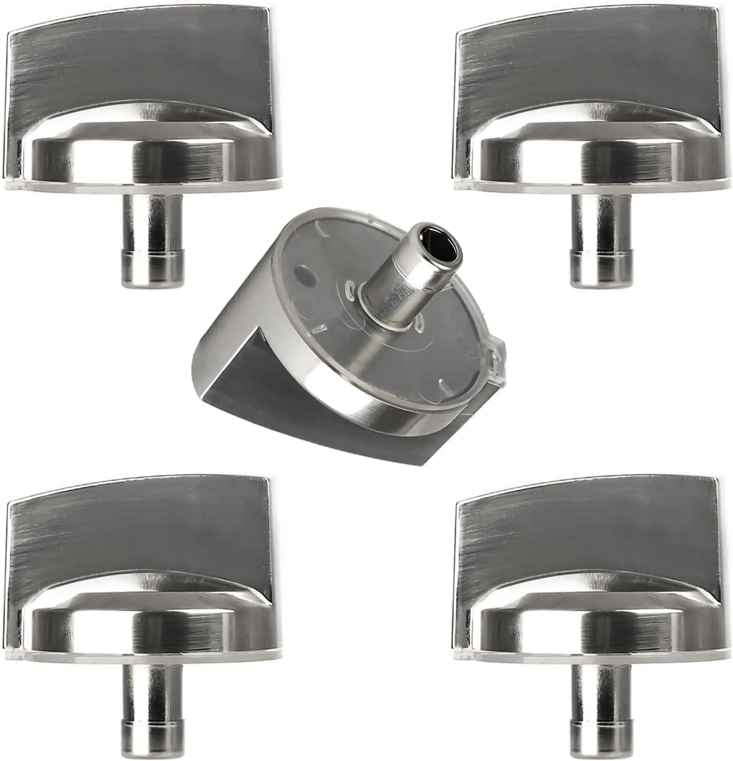 WB03X25796 Gas Cooktop Knob Compatible with ge Profile Stove Knobs, Fits PGP953SET1SS PGP986SET1SS PGP959SET1SS PGP976SET2SS - Replaces AP5986232 PS11721433 4362262 WB03T10326 Burner Range Knob - 5PCS