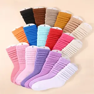 Women's Basic Nylon Slouch Socks - 3 Packs (27 Pairs Total) - Soft, Thick, Loose Mixed Solid Colors - All-Season, Breathable, Comfy - Machine Washable, Cute - Ideal for Sports, Leisure (Christmas, Halloween Gifts)
