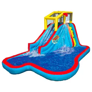 Banzai Inflatable Outdoor Kids Splash Pool Water Park Play Center
