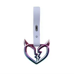 Devil Broken Heart Neo Chrome JDM TSURIKAWA Ring Subway Train Bus Handle Strap