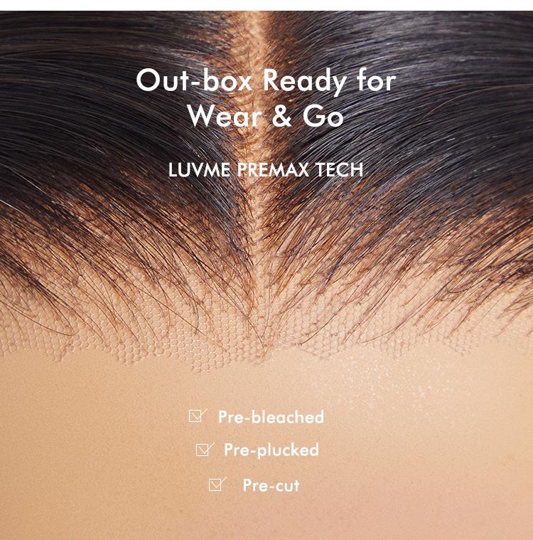 【LIVE】Luvme All-Day Comfort™ Wig Ombre Brown Layered Yaki Straight Glueless 7x6 Closure HD Lace Human Hair Long Wig Pre-Cut Lace