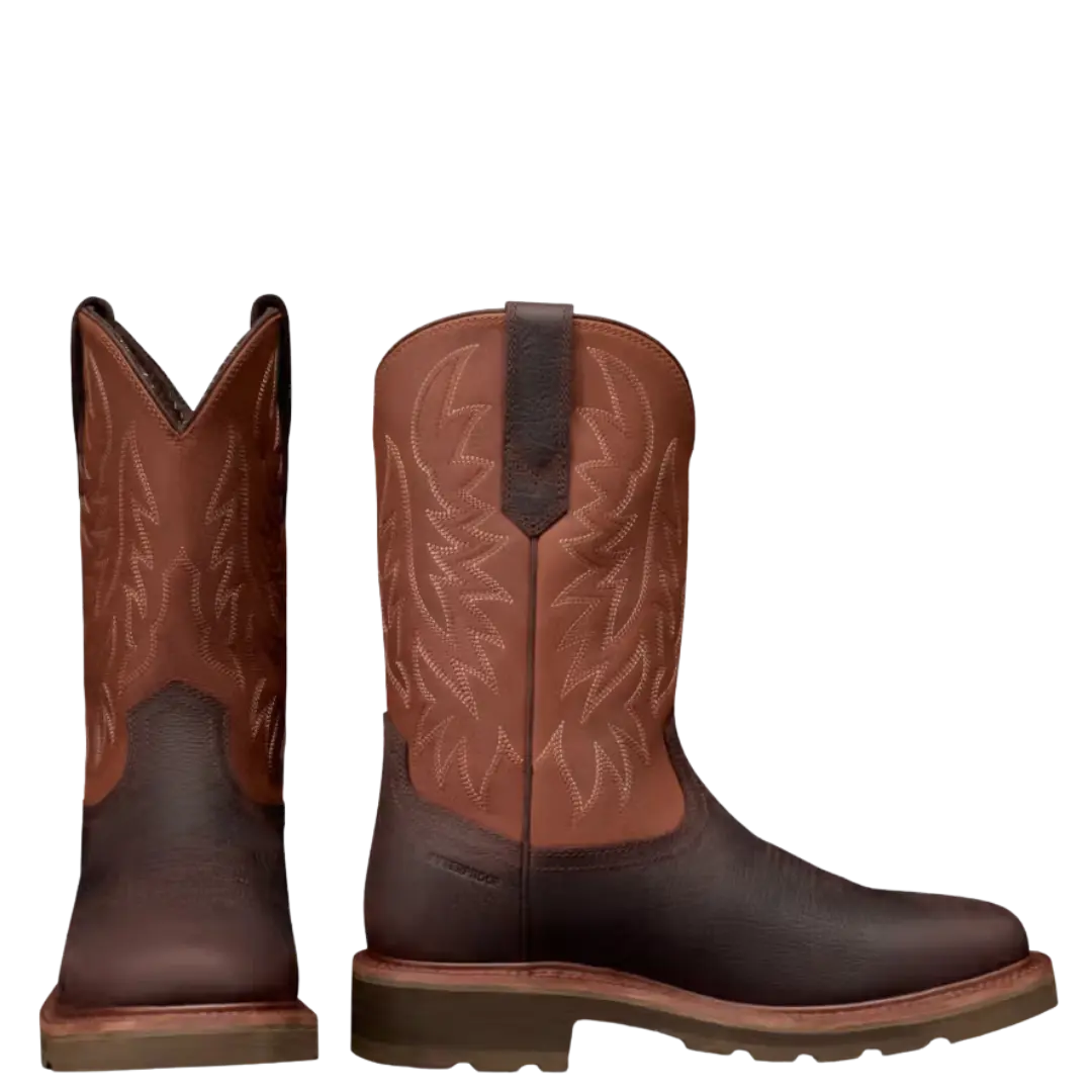 Tecovas Men's The Longhaul Waterproof Dark Chocolate Soft Toe Work Boot 11084-DCE
