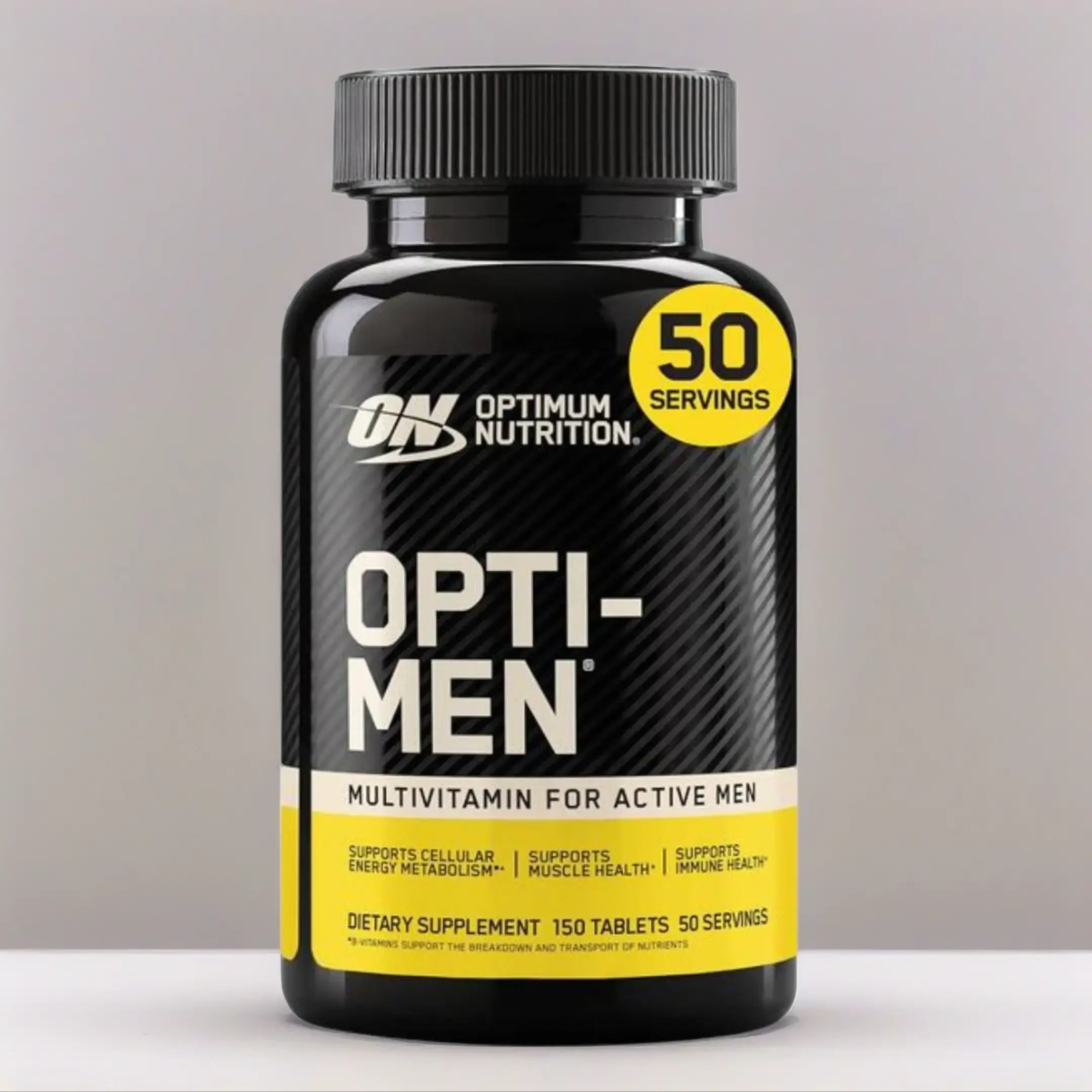 Optimum Nutrition Opti-Men, Vitamin C, Zinc and Vitamin D, E, B12 for Immune Support Mens Daily Multivitamin Supplement, 150 Count (Packaging May Vary)