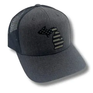 Michigan - American Flag Patch Hat