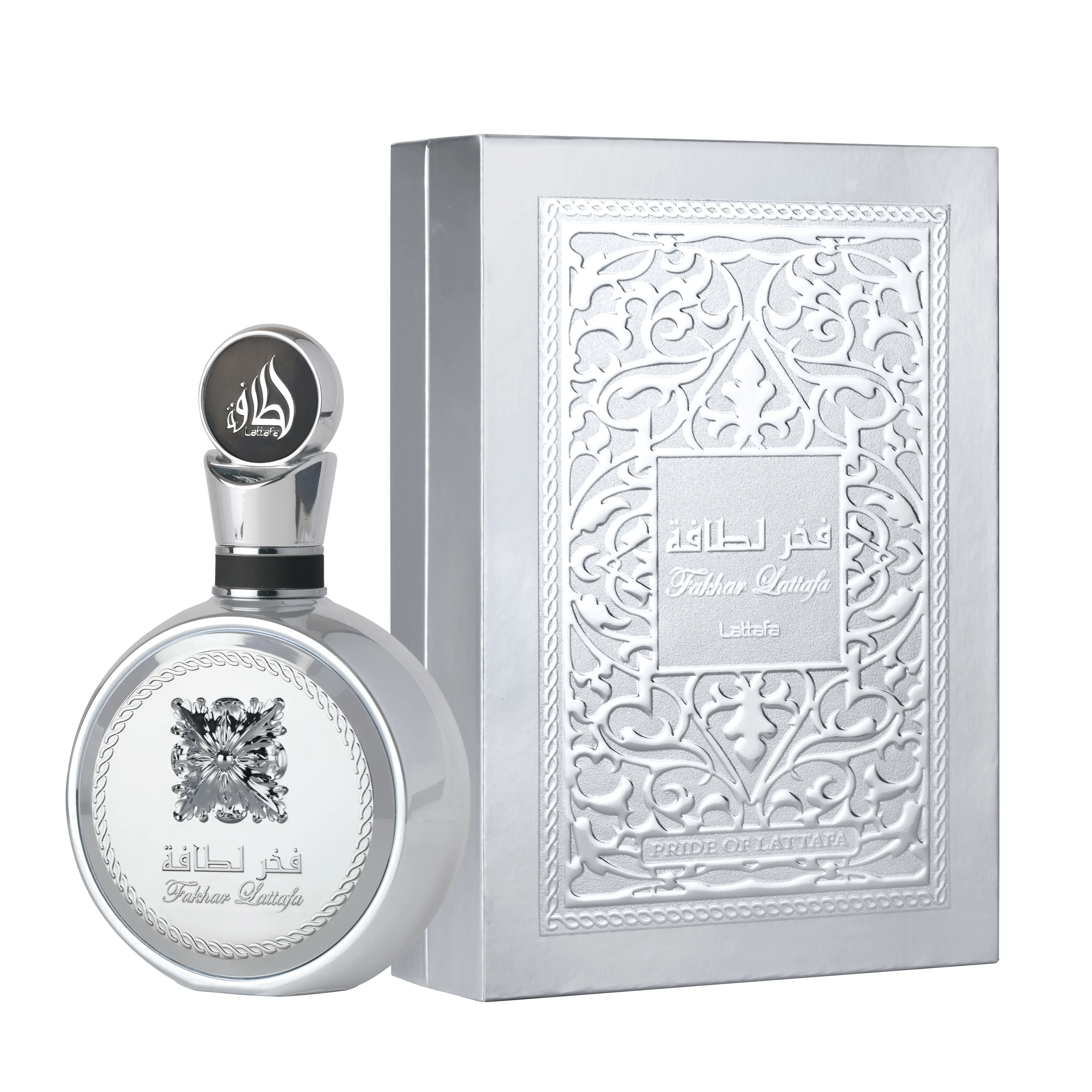 Lattafa Fakhar Platin for Unisex Eau de Parfum Spray, 3.4 Ounce