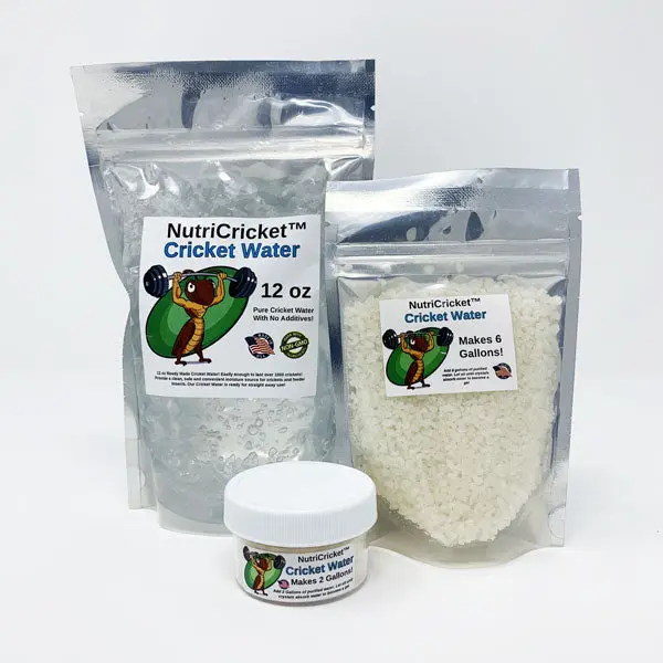 NutriCricket Cricket Water Concentrate - Clean Safe Moisture Source for Crickets & Feeder Insects - No Additives - High Calcium Levels - Eliminates Drowning - Reduces Smell - Environmentally Friendly - 12 oz & 6 Gallons