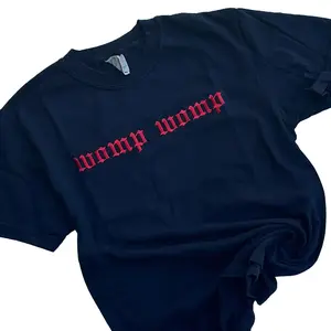 Comfort Colors -RED Womp Womp Embroidered T-shirt