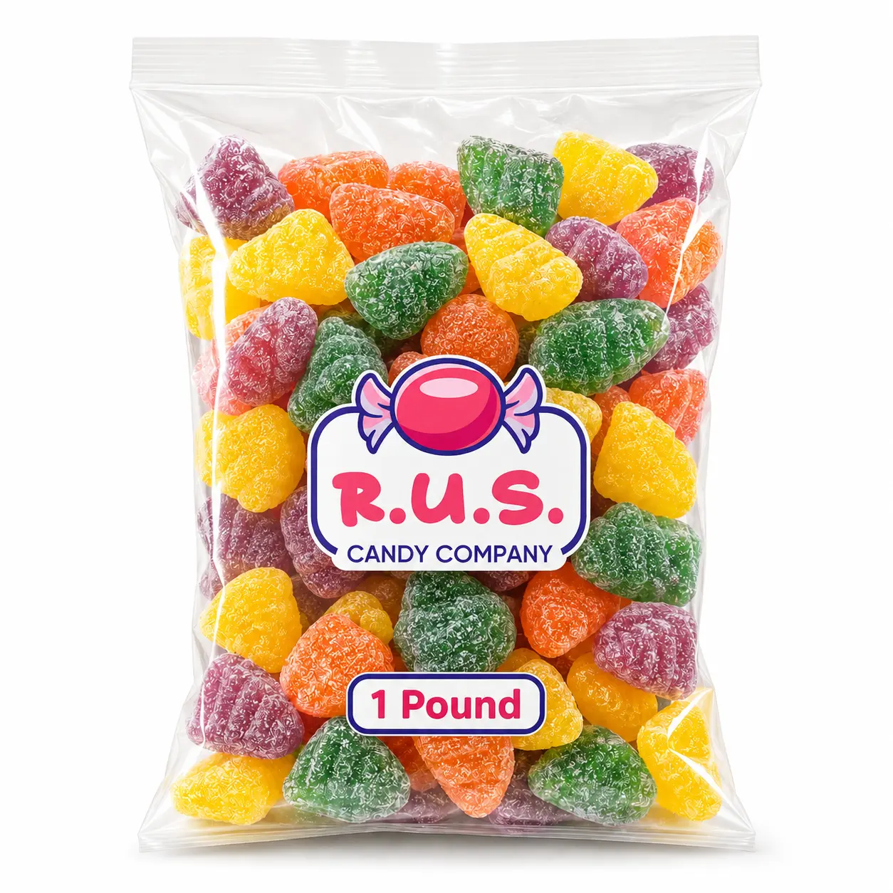 Fruit Slices Candy Assorted Jelly Fruit Slices Flavor Orange Slices Candy, Lemon, Black Cherry, Gummy Candies Jellied Fruit Slices Candy Old Fashioned Jelly Candies Gourmet Fruit Jellies Bulk 1Lbs bag