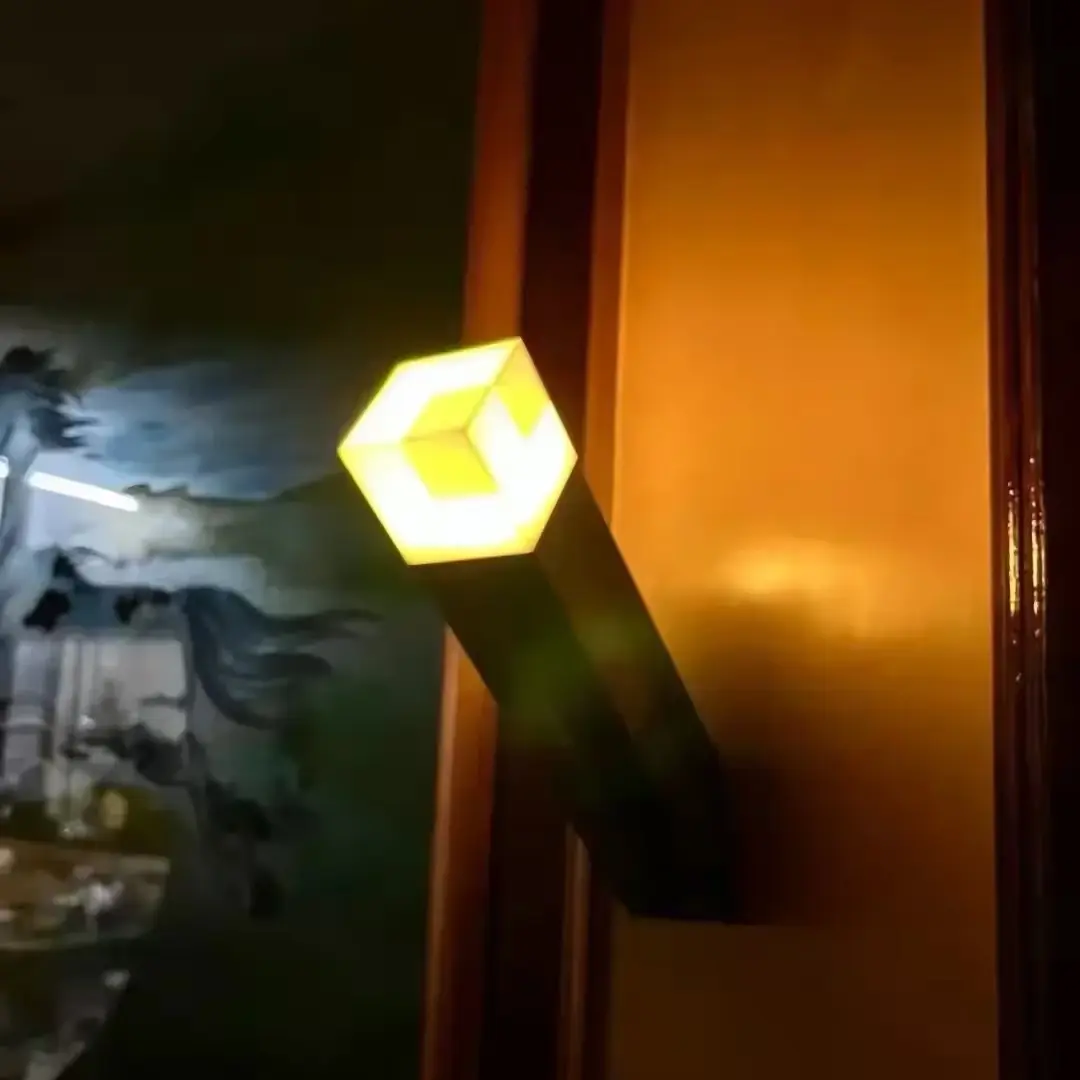 Minecraft Torch Light - 4 Colors - USB C - Wall Mountable