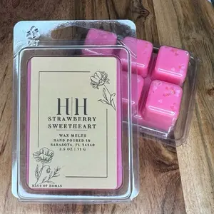 H|H Strawberry Sweetheart 2.5oz 71g Scented Wax Cubes for Home Fragrance Hand Poured in Sarasota,FL
