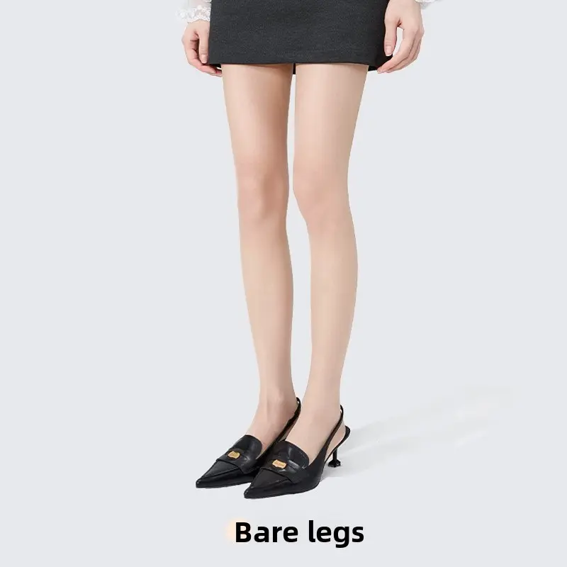 Nude-colored flat-panel reinforced core-spun silk 