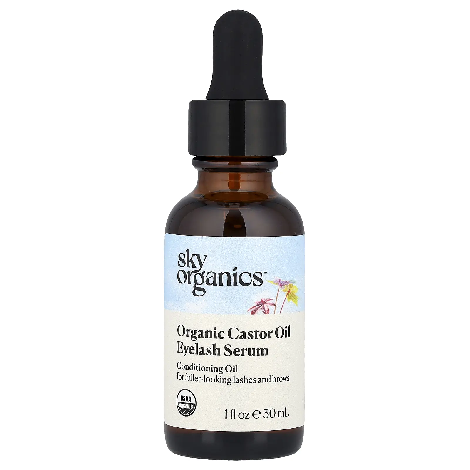 Sky Organics Organic Castor Oil Eyelash Serum, 1 fl oz (30 ml) Sky Organics Organic Castor Oil Eyelash Serum, 1 fl oz (30 ml)