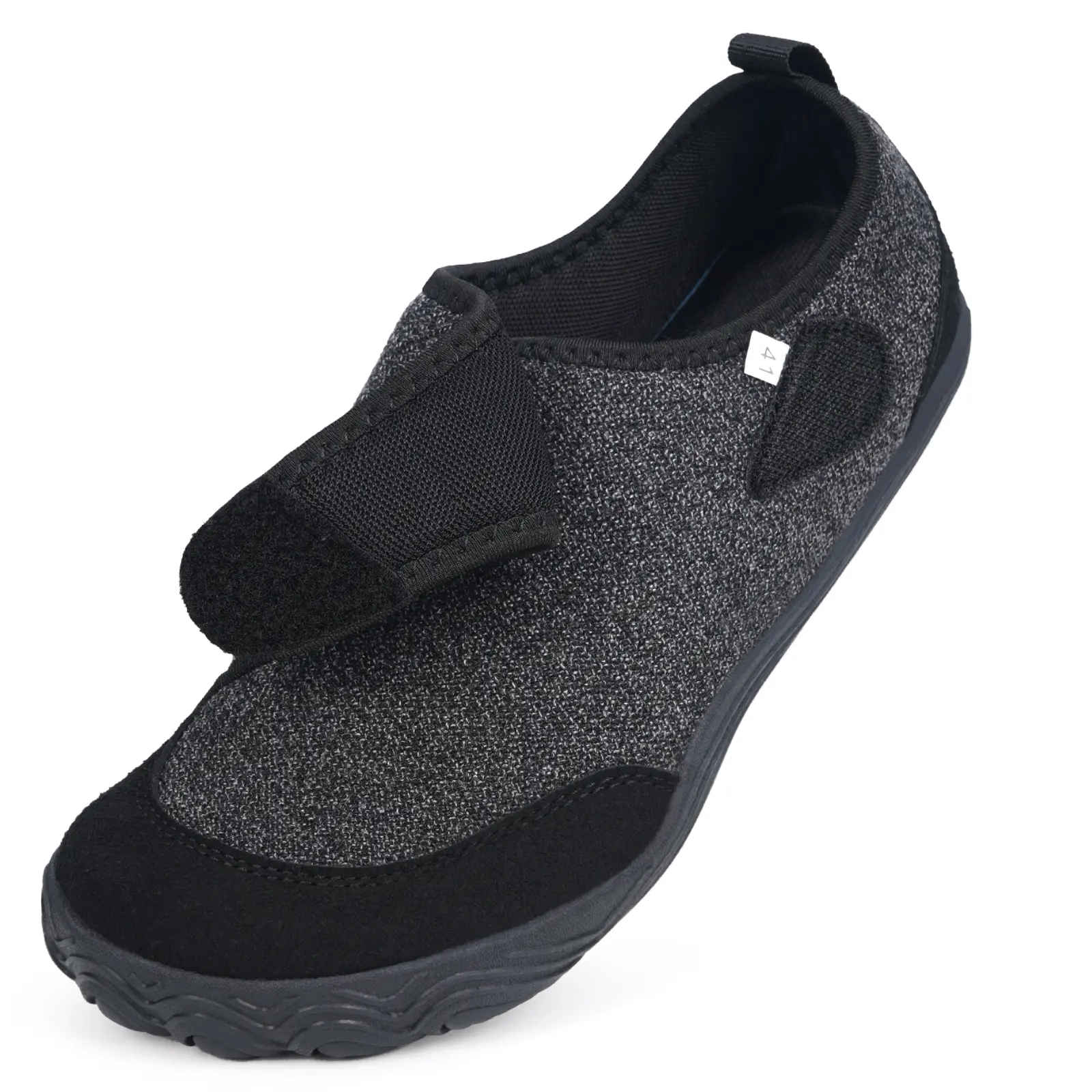 Womens Mens Barefoot Slippers, Wide Diabetic Shoes with Arch Support, Orthopedic Adjustable Walking Slipper, Arthritis Edema Swollen House Shoes, Indoor Outdoor​