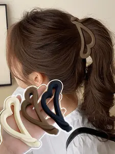 4-Piece Banana Pattern Hair Clips Set, Ponytail Claw Clip, High-End Hairstyle Accessories for Ponytail & Styling, Women's Fall Travel Hair Tools