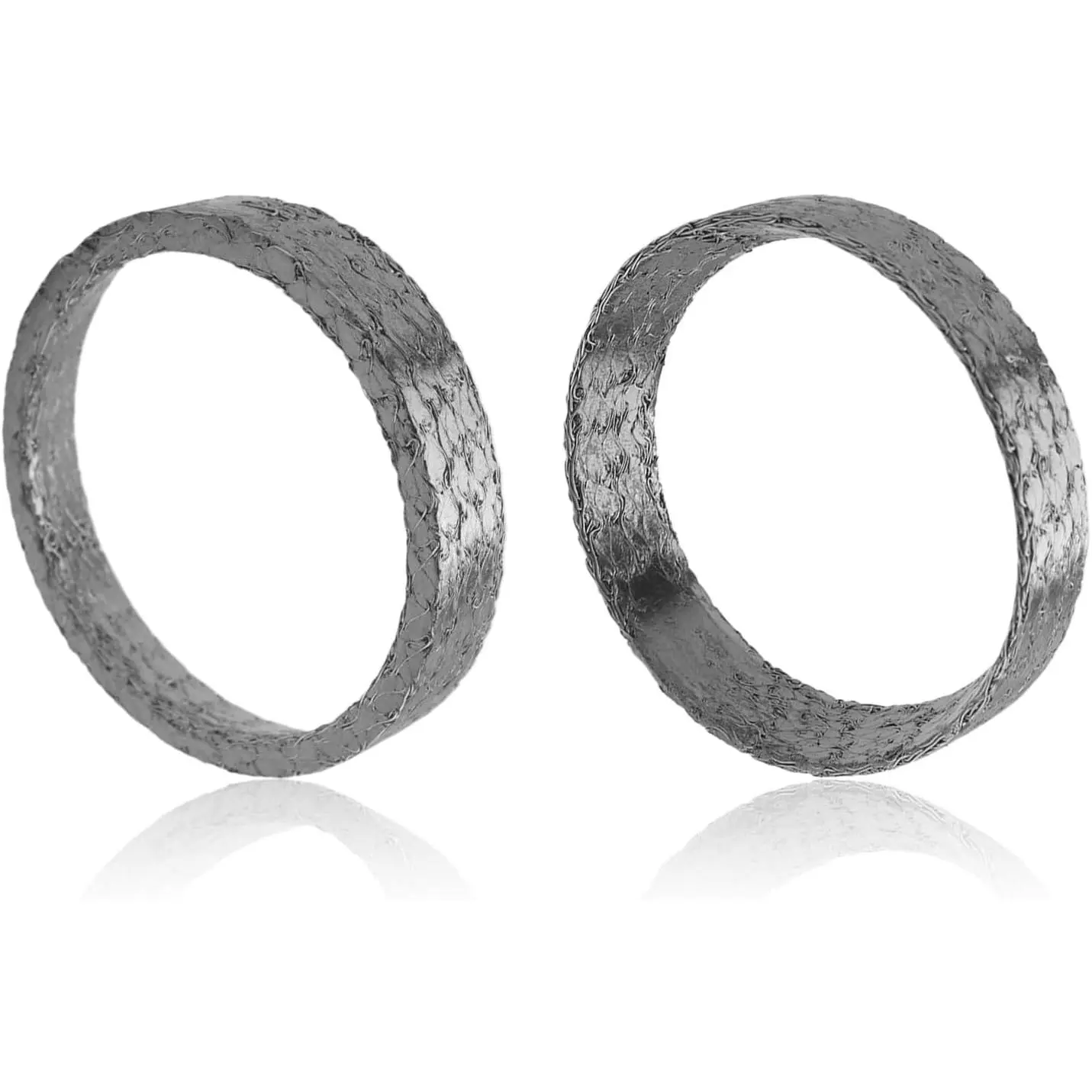2-Pack Exhaust Flange Gaskets, Graphite and Steel Seals Compatible with Harley Motorcycles