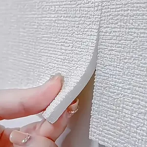 Self adhesive soundproof and thermal insulation wallpaper | Easy to install, heat-resistant, random pattern design, suitable for homes, offices, bedrooms, bathrooms - modern simplicity, texture style, detachable