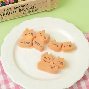 Pawtoto A Pack of Kitty Mochi Bites Squishy Toy Handmade Food Grade Silicon Creamy Clay Feel Soft Quick Rebound