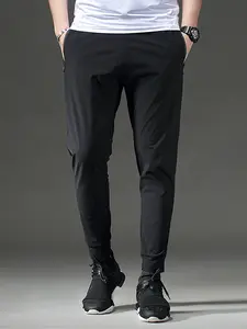 Men's Ice Silk Sports Pants, Loose Casual Drawstring Joggers, Suitable for Street Outdoor Activities, Slow Running Pants, Workout Casual Baggy