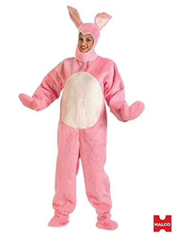 Bunny Rabbit - Pink Open Face - Easter - Costume Mascot - Adult - 2 Sizes