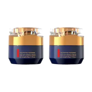 2PCS Polypeptide Firming Face Cream for Men & Women, Peptide Multi-Action Moisturizer with Niacinamide, Korean Botanical Extracts for Skin Glow, Crema Para Arrugas for Wrinkle Reduction and Skin Tightening, 1.76 oz