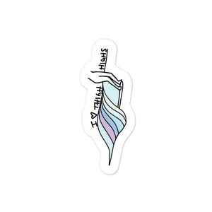 I Love Thigh High Waves Sticker