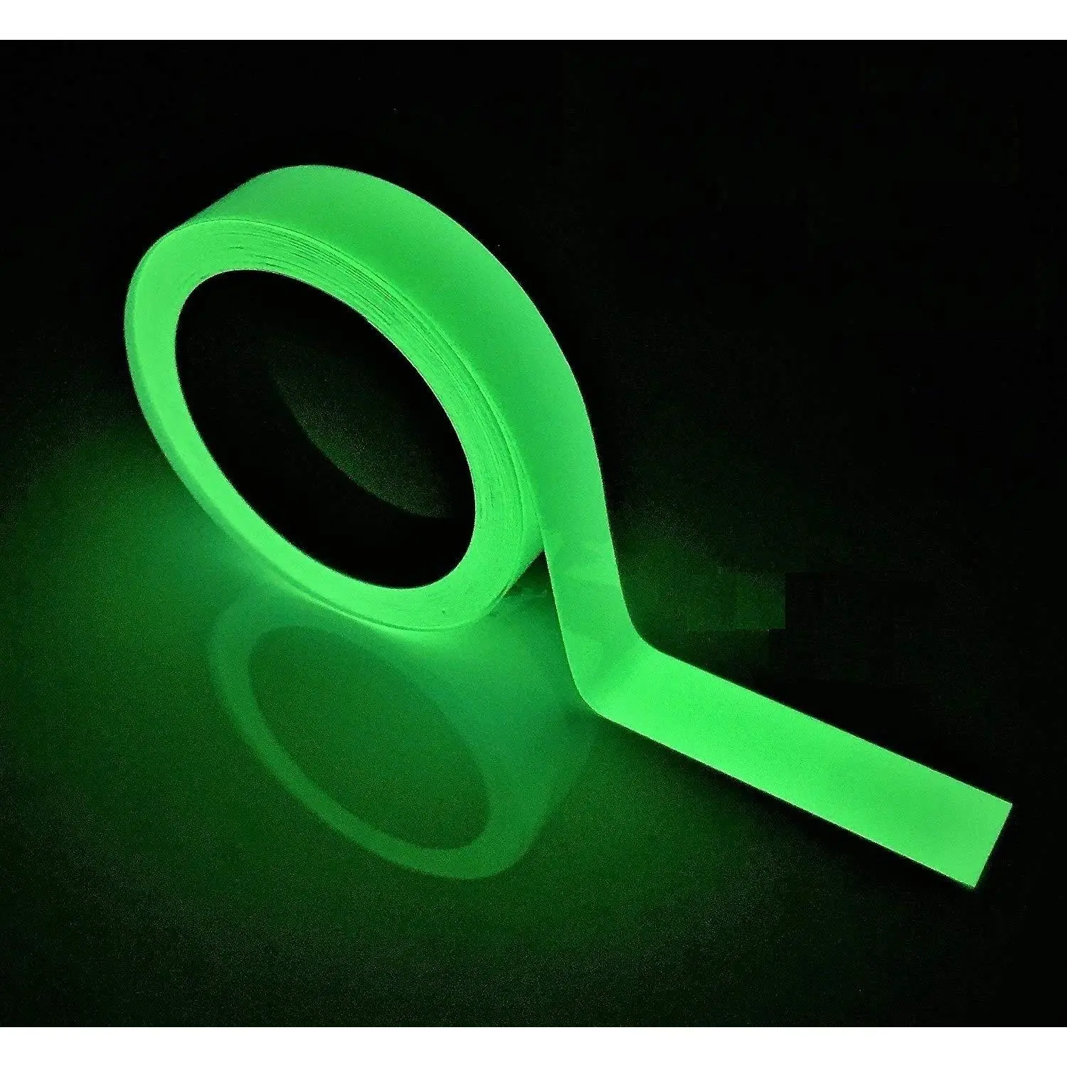 Glow in The Dark Tape - 33 FT X 0.5 Inch Luminous Photoluminescent/Luminescent  Roll Safety Egress Markers Stairs, Walls, Steps, Exit Sign. Glowing Pro Theatre Stage Floor