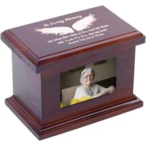 5.5 Inch Small Wooden Memorial Urn with Photo Frame, Keepsake Urn Box for Human/Pet Ashes - Wing Sealed Sprinkler Cap 1800 Series Elevated Wood Garden Bed Liner Color Changing Waterproof Solar Pool Lights hard plastic costco inflatable Double Rings Adults