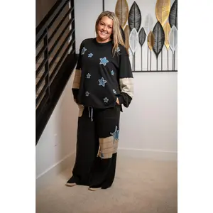 Easel Star Patch Pants