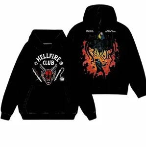 Youth & Adult Eddie Munson Stranger Things Y2K Movie Graphic Hoodie Vintage Double Printed Soft Cotton, Unisex Streetwear Man Sweatshirt Classic Casual Menswear Top, Hoodie Street Style, Oversized T-Shirt Gift for Horror Movie Fan Lover Merch U9BYQ