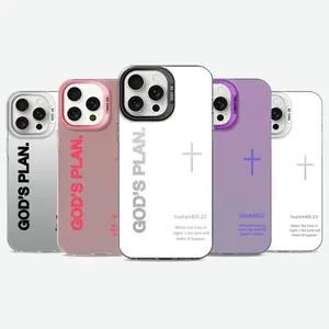God's Plan Pattern IMD Craft Laser Phone Case Suitable for iPhone 17 Air 16 15 14 Plus 13 12 11 Pro Max Plus XR XS Samsung Galaxy S25 S24 S23 S22 Military grade Anti fall and Anti shock Measures, Perfect Gift for Family and Friends - ZQ56