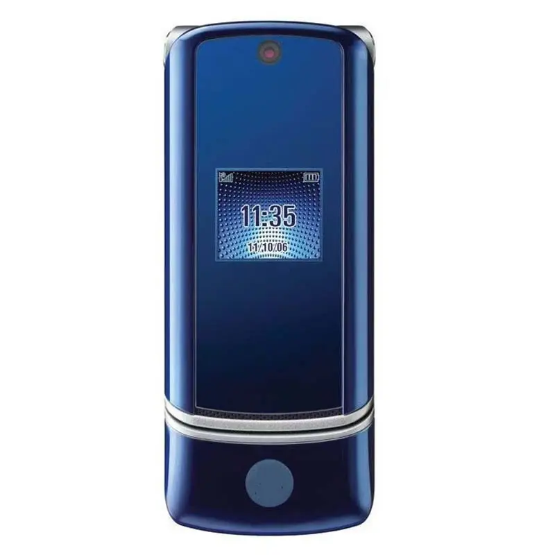 2G GSM Durable Non-Smart Flip Phone - Single SIM Basic Cellphone with Card Slot & Screen for Elderly, Flipphone