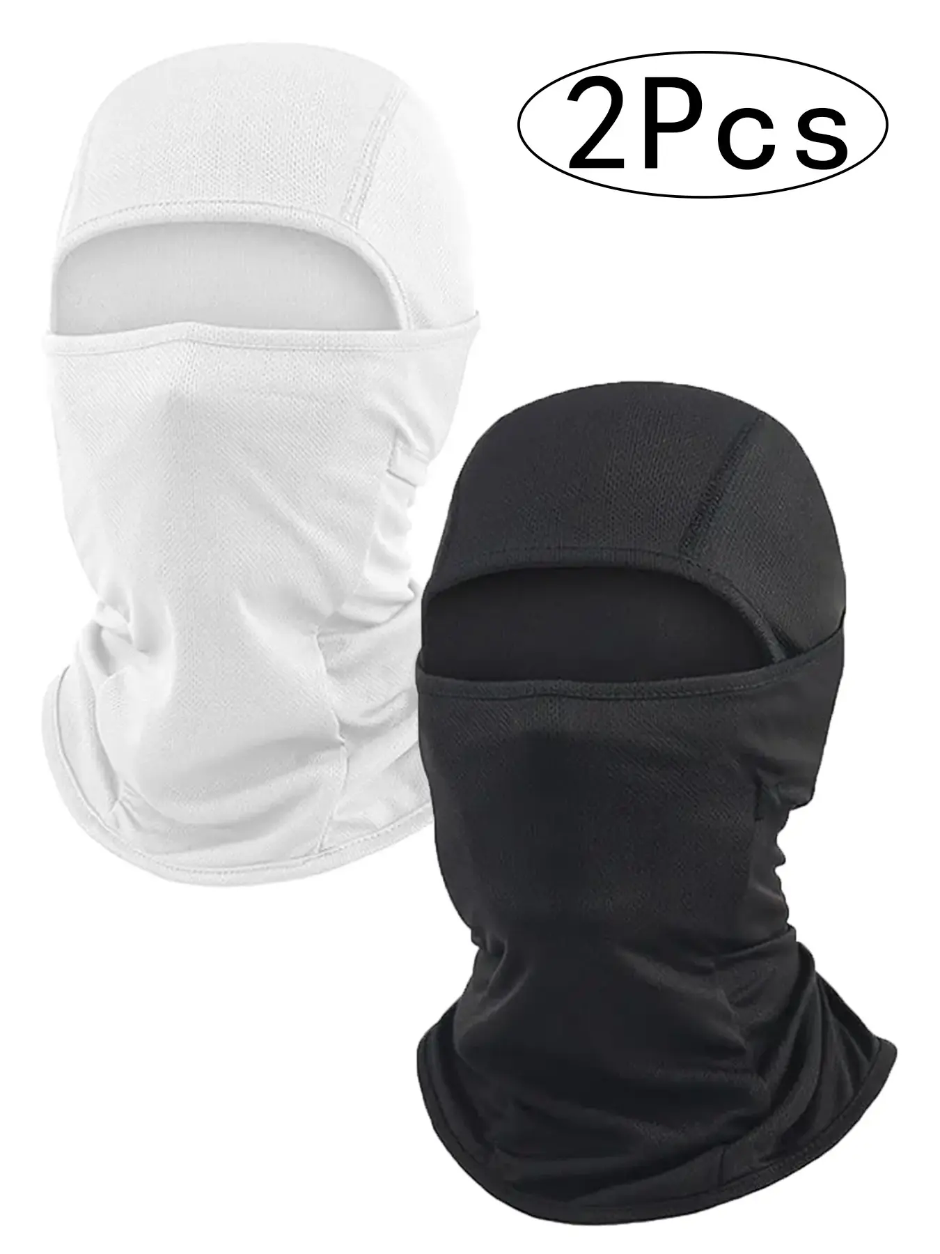 2Pcs Ski Mask for Men Women, Balaclava Face Cover, Shiesty Mask UV Protector Lightweight for Motorcycle Motocross Gear Snowboard, Balaclava Headwear