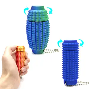 Fidget Toys,3D Printed Fidget Toys, Pain Stim Fidget Toy Reduce Stress for Adults,Anxiety Relief Pain Stim,Spiky Fidget Keychain for Anxiety and Stress Reduction