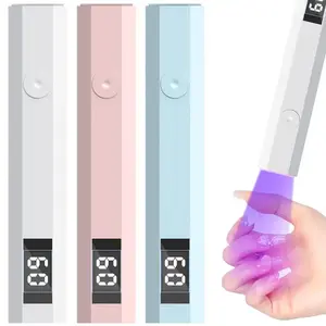 LED Portable UV Nail Lamp with Time Indicator, 1 Count USB Rechargeable Small UV Light for Gel Nails, Dryer & Polish Nail Glue Light for Home Nail Salon