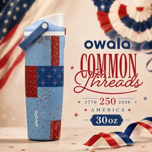 Owala FreeSip 30oz America’s 250th Birthday Limited Edition Leak-Proof Stainless Steel Water Bottle Commemorative Collectible Cup