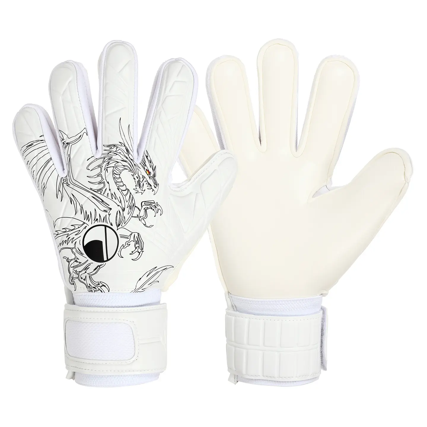 Football gloves, goalkeeper gloves, goalkeeper gloves for children and adults, for competition and training, with finger protection, thickened latex, non-slip, SummerVibes soccer goalie